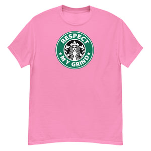 Respect My Grind Starbucks Men's fitted straight cut t-shirt