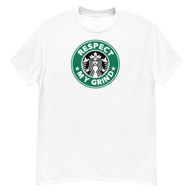 Respect My Grind Starbucks Men's fitted straight cut t-shirt