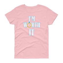 Load image into Gallery viewer, I&#39;m Worth It Women&#39;s short sleeve t-shirt