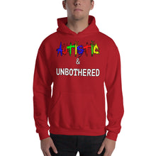 Load image into Gallery viewer, Autistic &amp; Unbothered Hooded Sweatshirt