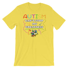 Load image into Gallery viewer, Autism Can&#39;t Stop My Greatness Short-Sleeve Unisex T-Shirt