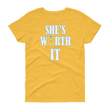 Load image into Gallery viewer, She&#39;s Worth It Women&#39;s short sleeve t-shirt