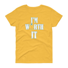 Load image into Gallery viewer, I&#39;m Worth It Women&#39;s short sleeve t-shirt