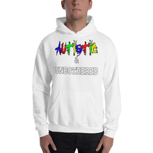 Load image into Gallery viewer, Autistic &amp; Unbothered Hooded Sweatshirt