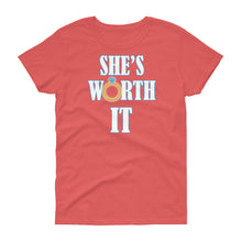 Load image into Gallery viewer, She&#39;s Worth It Women&#39;s short sleeve t-shirt