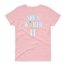 Load image into Gallery viewer, She&#39;s Worth It Women&#39;s short sleeve t-shirt