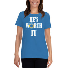 Load image into Gallery viewer, He&#39;s Worth It Women&#39;s short sleeve t-shirt