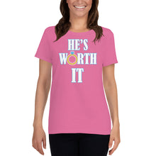 Load image into Gallery viewer, He&#39;s Worth It Women&#39;s short sleeve t-shirt