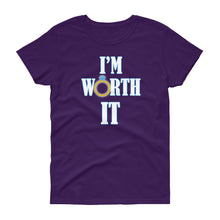 Load image into Gallery viewer, I&#39;m Worth It Women&#39;s short sleeve t-shirt