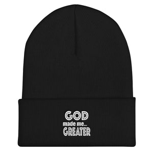 GOD made me GREATER Cuffed Beanie